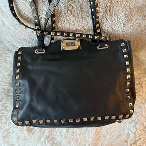 Authentic Valentino Garavani leather rockstud bag - small size -